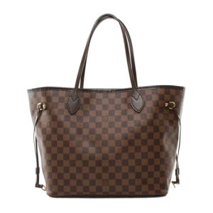 Louis Vuitton N51105 Neverfull MM Shoulder Bag Damier Ebene Canvas