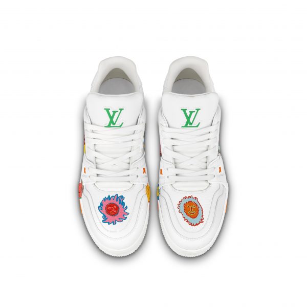 Louis Vuitton Trainer Sneaker LV x YK LV White 1ABD39