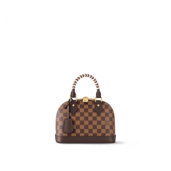 Louis Vuitton Damier Ebene coated canvas N40447 Braided Alma BB