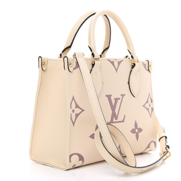 Louis Vuitton Empreinte Monogram Giant Onthego PM M45654 Creme Bois De Rose