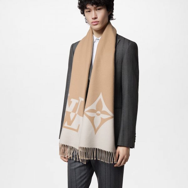 Louis Vuitton Beige M79098 Graphic Dual Scarf