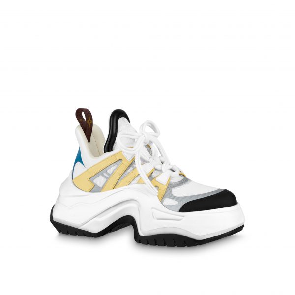 Louis Vuitton LV Archlight 2.0 Platform Sneaker White Yellow 1ABIIE