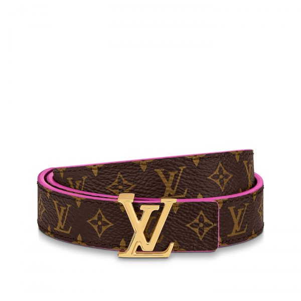 Louis Vuitton M0703X Pink LV Iconic 20mm Reversible Belt