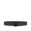 Louis Vuitton M0449U LV Initiales 40mm Matte Black Belt