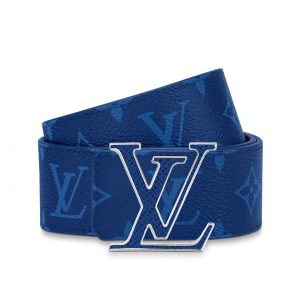 Louis Vuitton M0159U Blue LV Initiales 40mm Reversible Belt