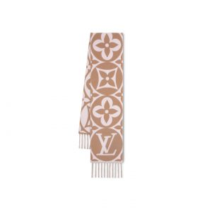 Louis Vuitton Beige Rose M79213 FLIGHT MODE LV Medallion Scarf