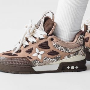 Louis Vuitton LV Skate Sneaker Since 54 Monogram Flowers Brown 1ABMG1