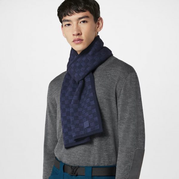 Louis Vuitton Navy M77987 Néo Petit Damier Scarf