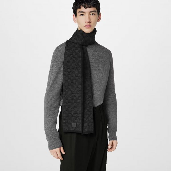 Louis Vuitton Anthracite M77988 Néo Petit Damier Scarf