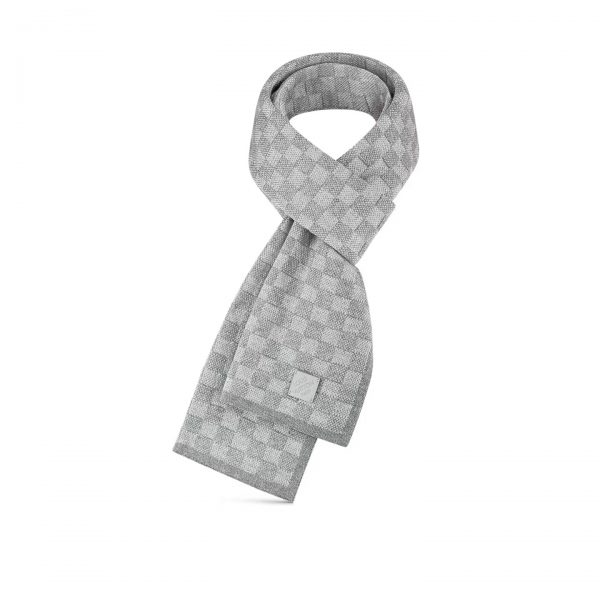 Louis Vuitton Light Grey M77989 Néo Petit Damier Scarf