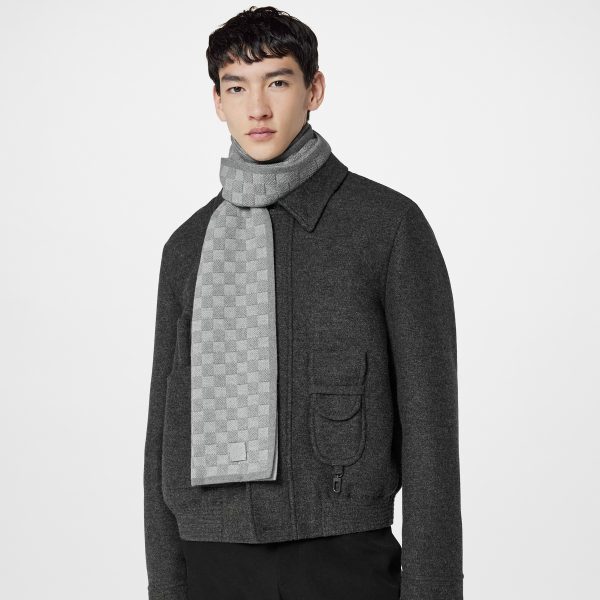 Louis Vuitton Light Grey M77989 Néo Petit Damier Scarf