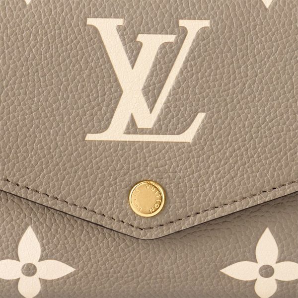 Louis Vuitton Bicolor Monogram Empreinte Leather M81049 Sarah Wallet