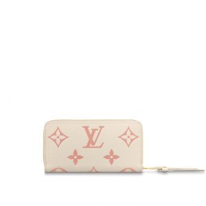 Louis Vuitton Crème / Rose Trianon M81914 Zippy Wallet