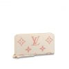 Louis Vuitton Crème / Rose Trianon M81914 Zippy Wallet