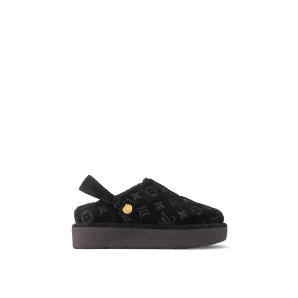 Louis Vuitton Aspen Platform Clog Black 1ACHW9