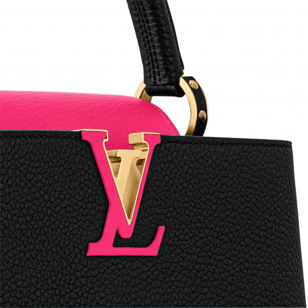 Louis Vuitton M59882 Capucines MM Black Rose Berlingot