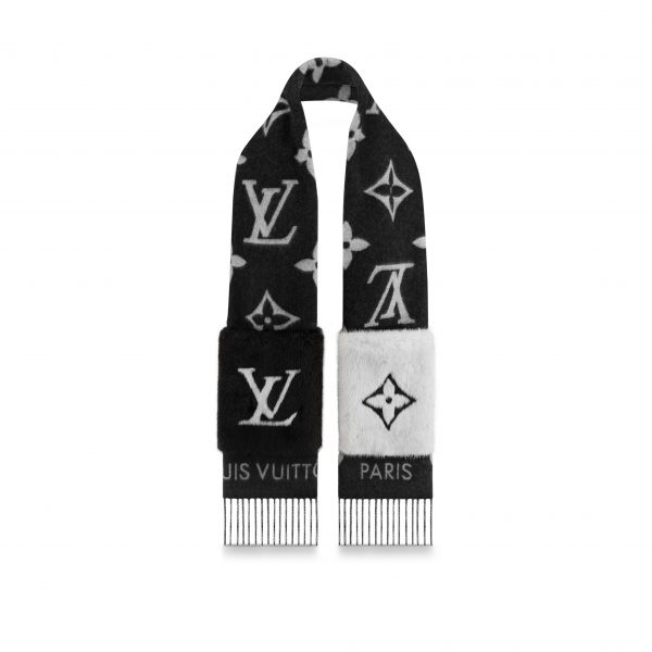 Louis Vuitton M74353 Cold Reykjavik Black Scarf