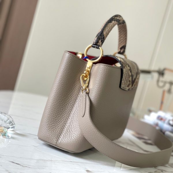 Louis Vuitton N82068 Capucines BB Steeple Gray