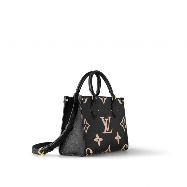 Louis Vuitton Onthego PM M45659 Black Beige