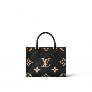 Louis Vuitton Onthego PM M45659 Black Beige