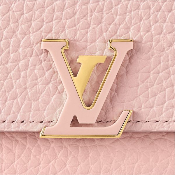 Louis Vuitton M82361 Capucines Compact Wallet Rose Jasmine