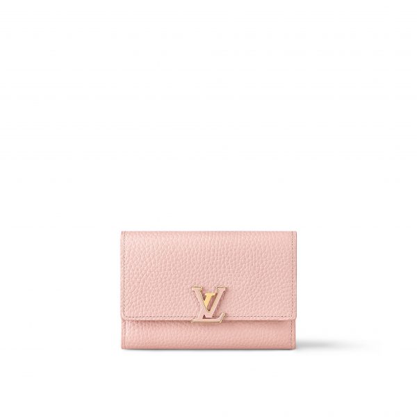 Louis Vuitton M82361 Capucines Compact Wallet Rose Jasmine