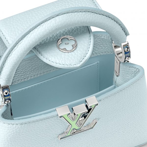 Louis Vuitton M23289 LV SKI Capucines Mini Blue Glacier