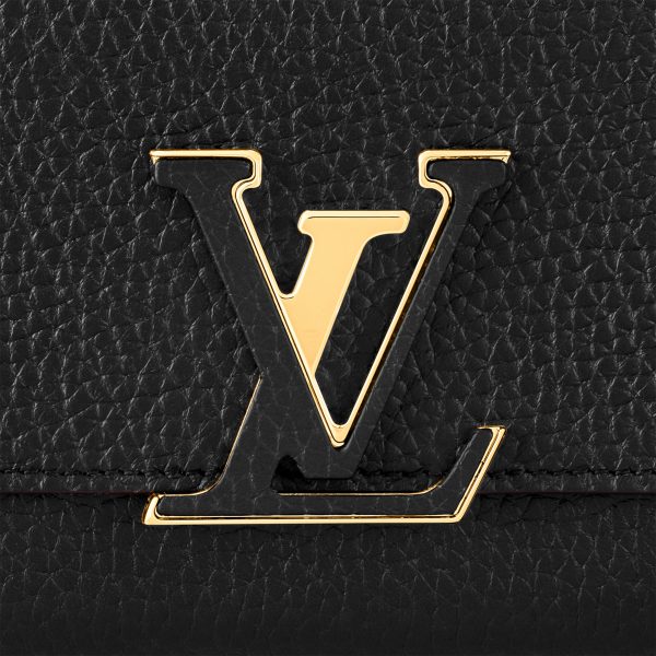 Louis Vuitton M61248 Capucines Wallet Black