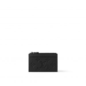 Louis Vuitton M82245 Coin Card Holder Black