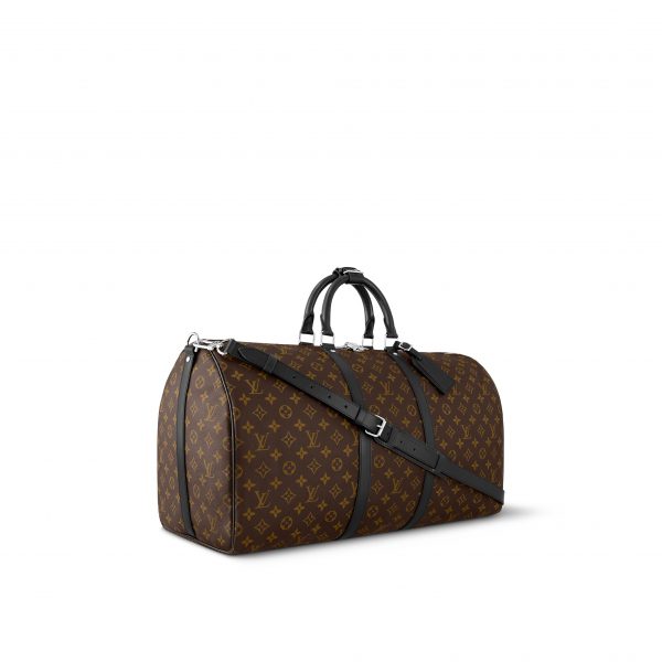 Louis Vuitton Keepall Bandouliere 55 Black M56714