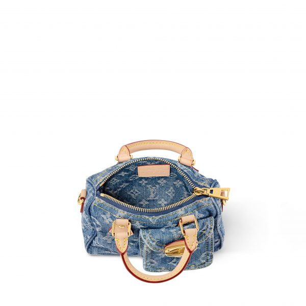 Louis Vuitton M82950 Nano Speedy Denim Blue