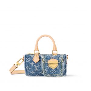 Louis Vuitton M82950 Nano Speedy Denim Blue