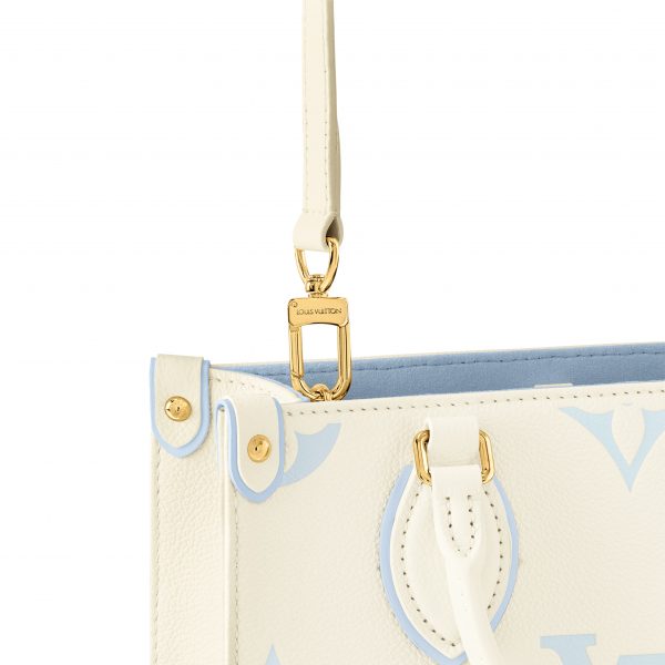 Louis Vuitton M46833 OnTheGo PM Latte/Candy Blue