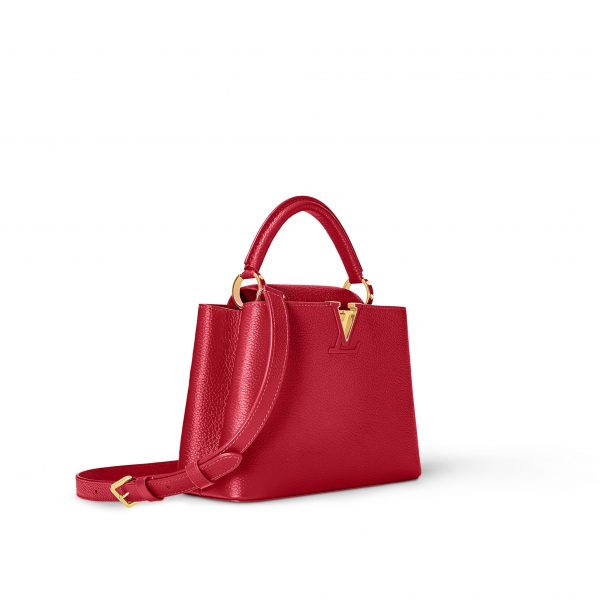 Louis Vuitton M52689 Capucines BB Bag Scarlet Red