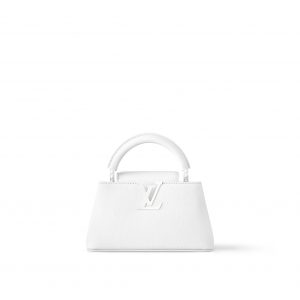 Louis Vuitton M23956 Capucines East-West Mini Optic White