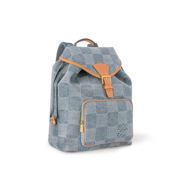 Louis Vuitton N40708 Montsouris Backpack Damier Blue