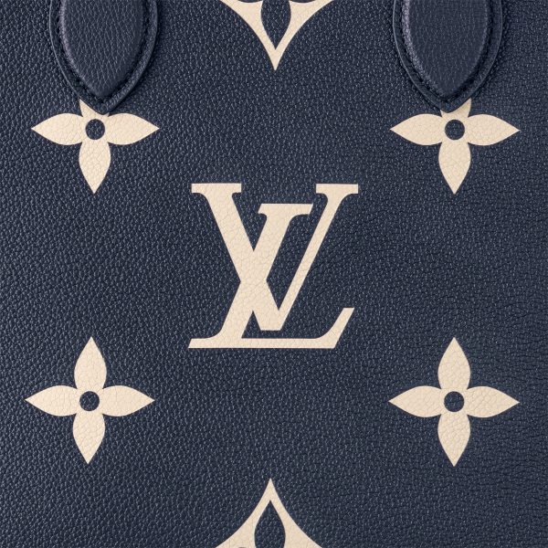 Louis Vuitton M47084 OnTheGo MM Navy Blue/Cream