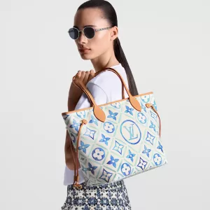 Louis Vuitton M11263 Neverfull MM Lagoon Blue