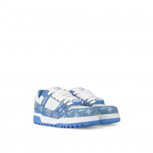 Louis Vuitton 1ACWHW LV Trainer Maxi Sneaker Denim Blue